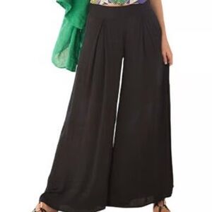 NWOT silk palazzo pants Soft Surroundings Petite Perfect  Navy